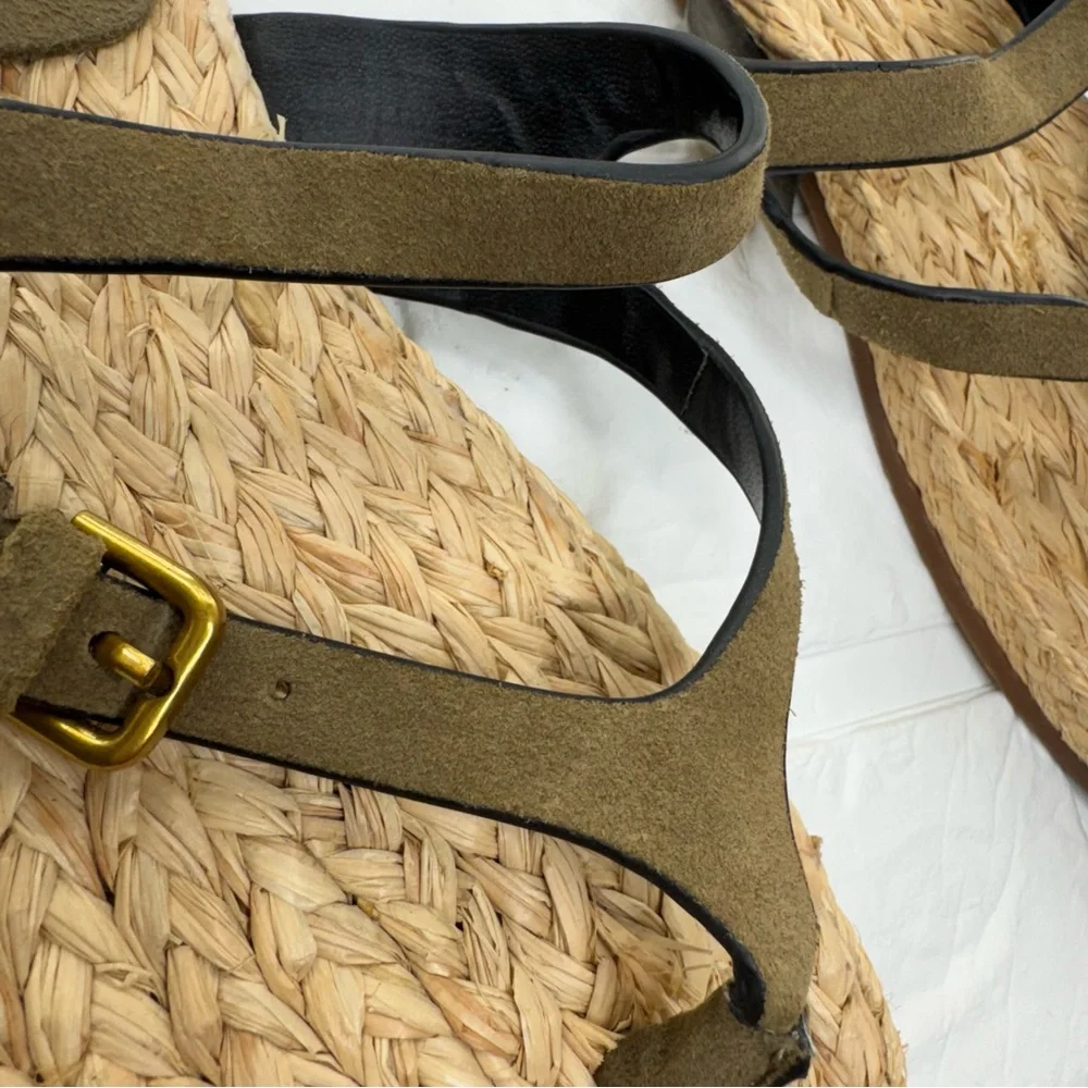 Zara Shoes | Nwt Zara Suede Sandals | Color: Brown/Green |
Size: 36 - Picture 5 of 12